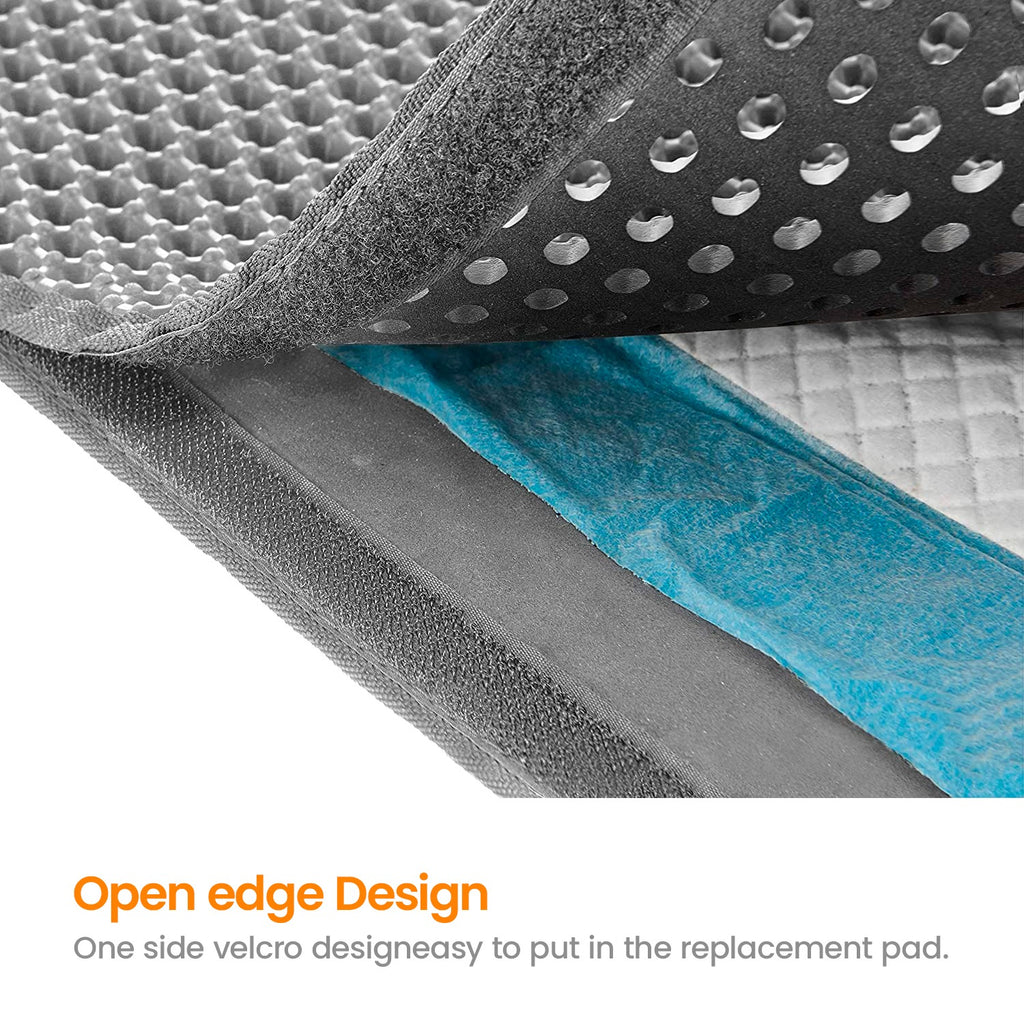 Waterproof Honeycomb Cat Litter Mat | Large 30"x24" Dual-Layer Litter Catcher with Anti-Slip Backing | Easy Clean Pet Floor Protector for Indoor Cats