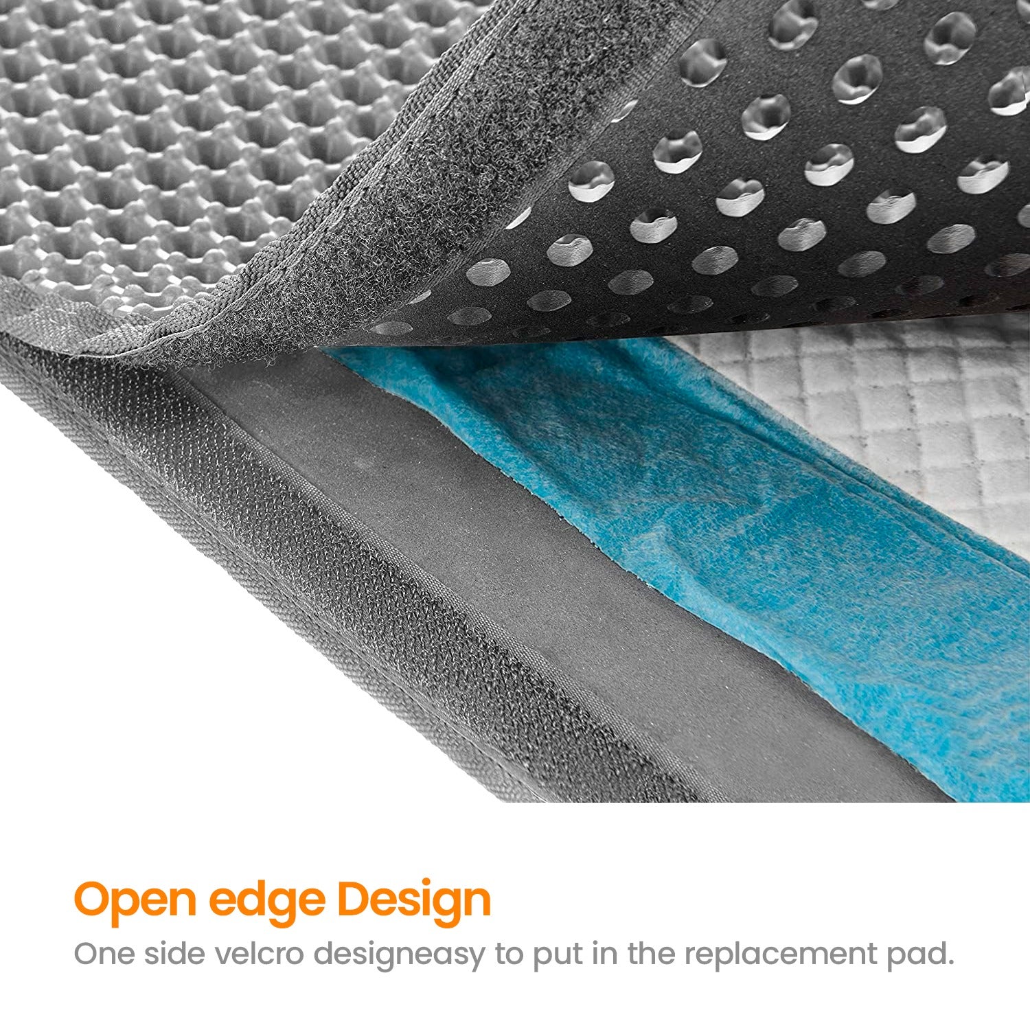 Waterproof Honeycomb Cat Litter Mat | Large 30"x24" Dual-Layer Litter Catcher with Anti-Slip Backing | Easy Clean Pet Floor Protector for Indoor Cats