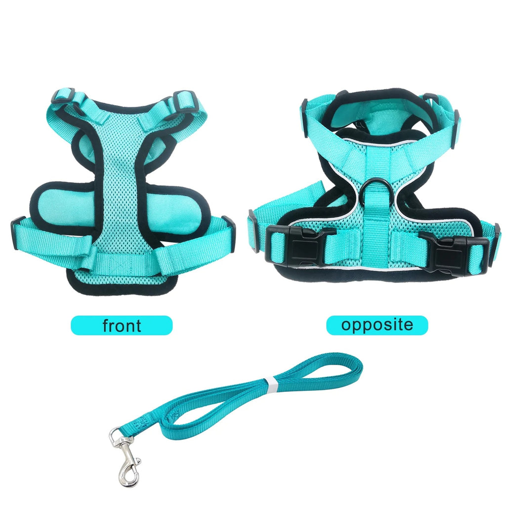 Escape Proof Cat Harness and Leash Set for Walking | Adjustable Breathable Mesh Vest with Reflective Safety Details | Secure Outdoor Jacket for Adult Cats