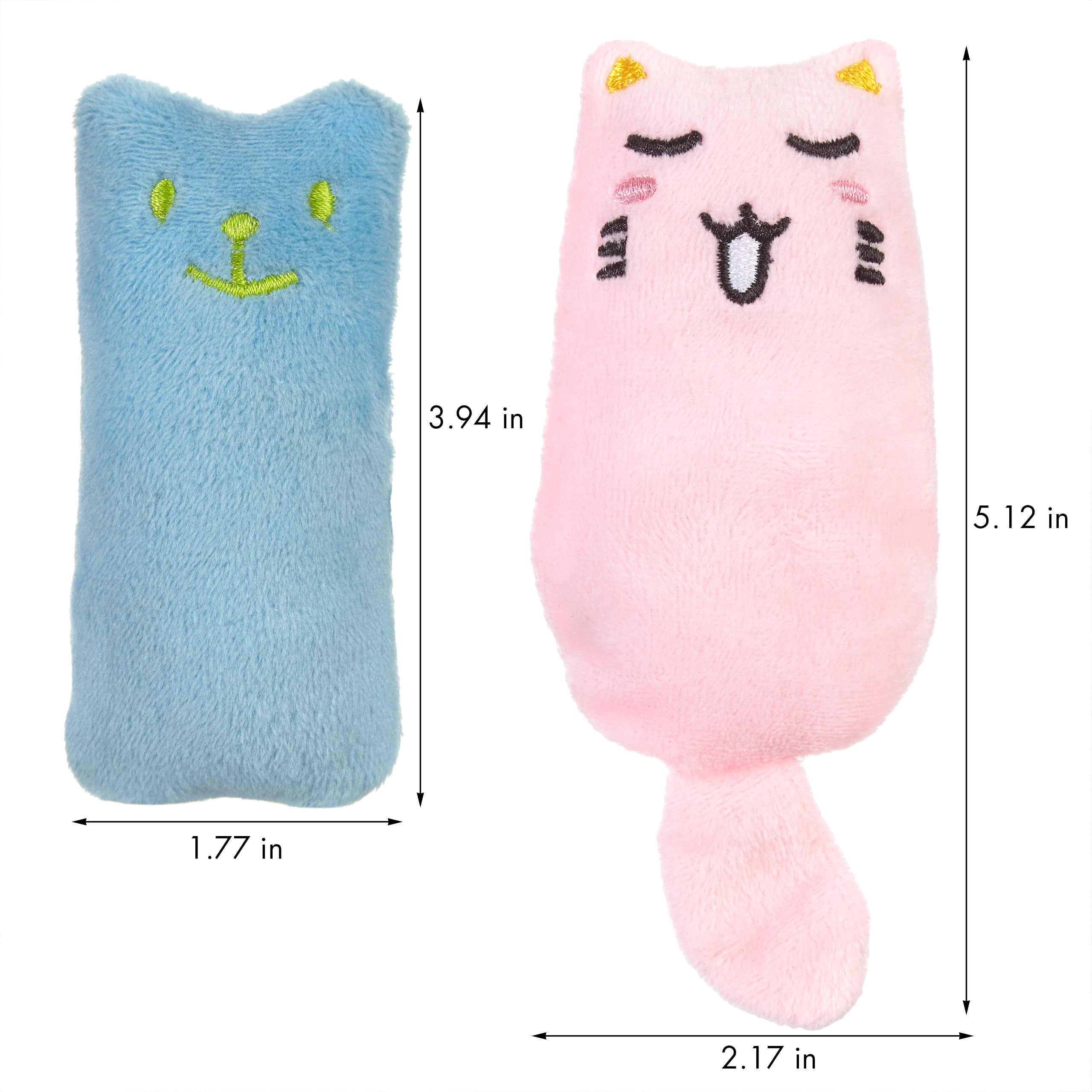 Premium Catnip Toys for Cats | 6-Piece Fluffy Cat Pillow Set | Interactive Kitten Toys and Soft Cat Accessories for Play, Hunting, and Cuddling