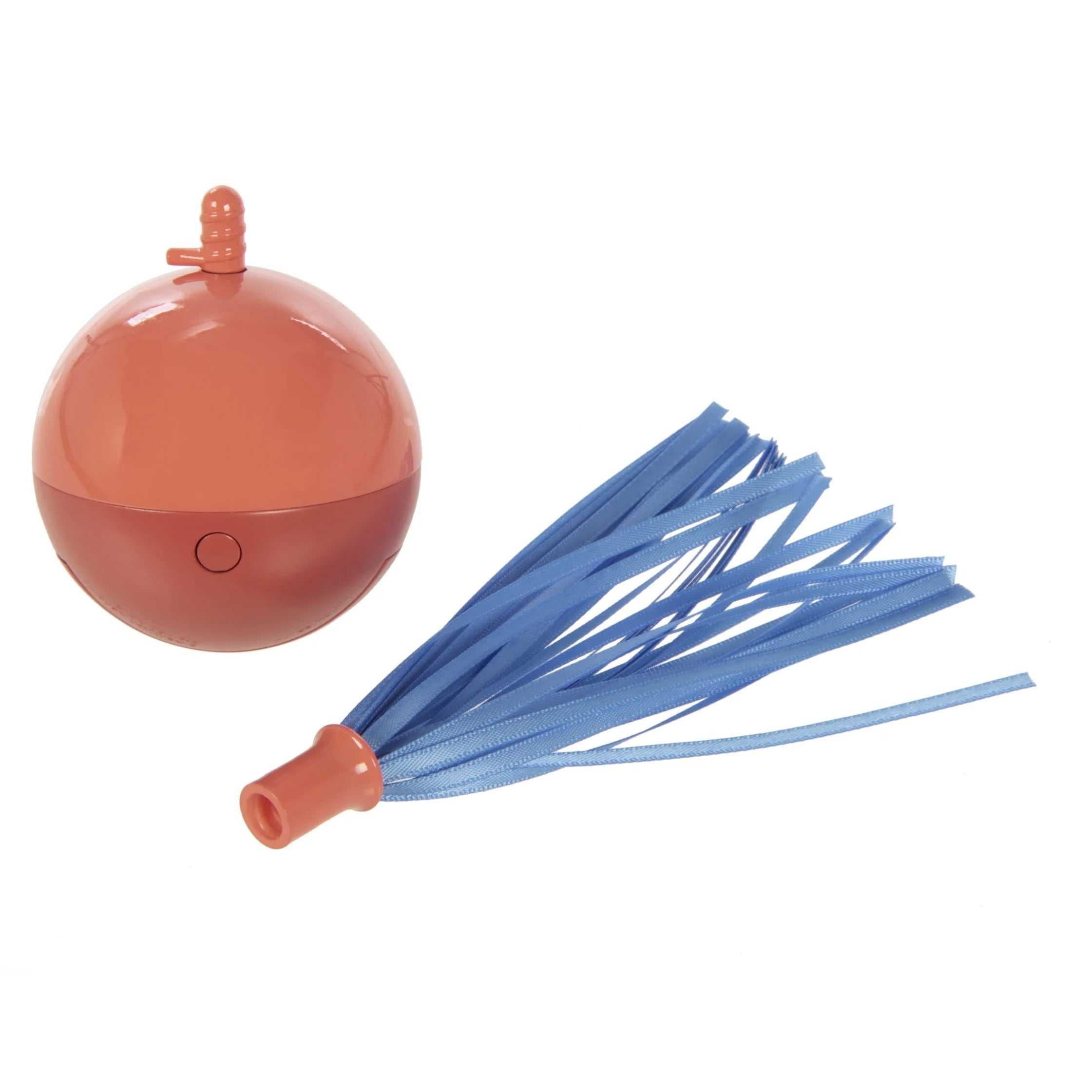 Interactive Spinning Ball with Ribbons | Electronic Motion Kitten Toy for Hunting, Stalking, and Exercise