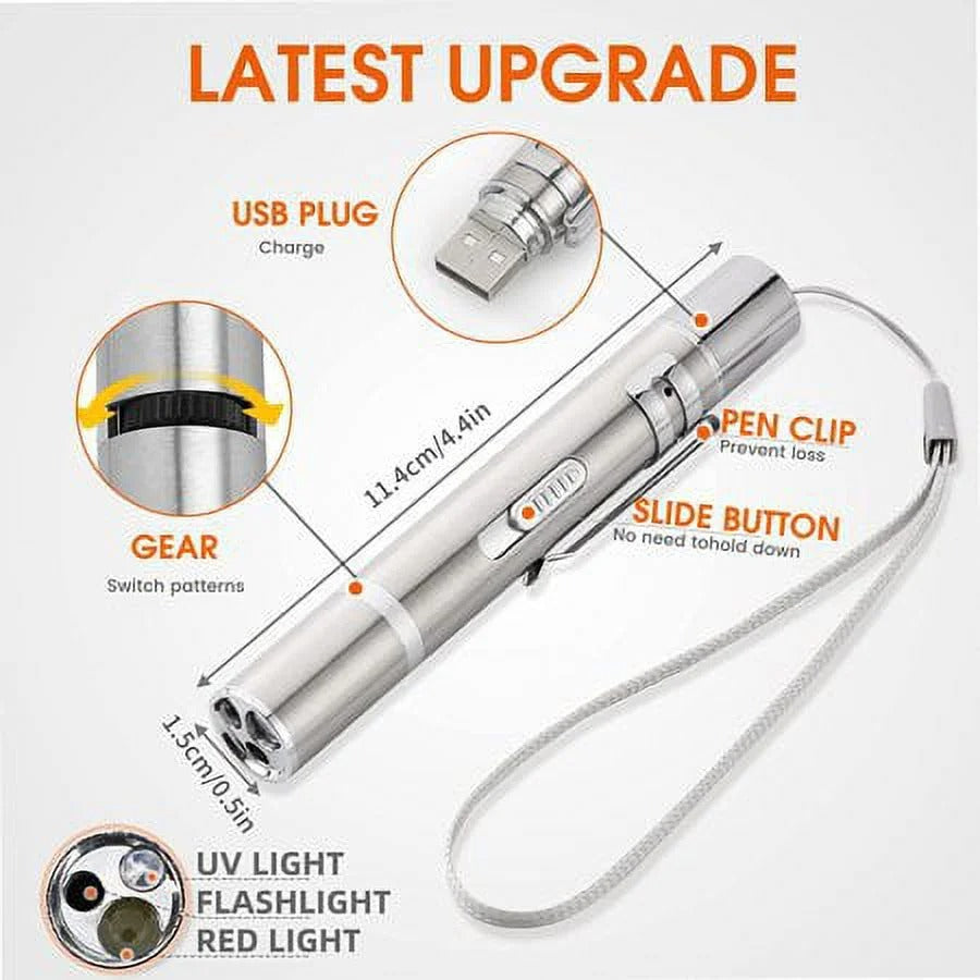 USB Rechargeable Laser Cat Toy | Interactive Light Pointer for Chasing and Play